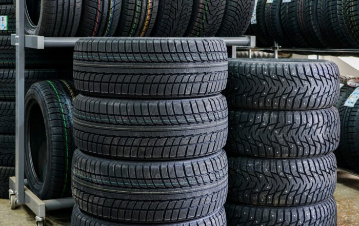 New Winter Tire Sets With Studs And Without Studs At Tire Shop